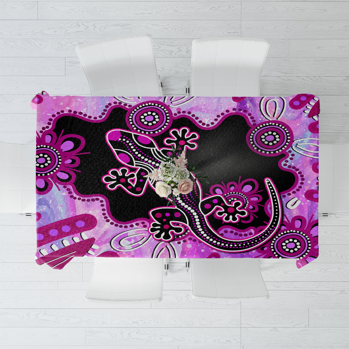 australia-tablecloth-aussie-opal-pattern-with-lizard-aboriginal-art-pink