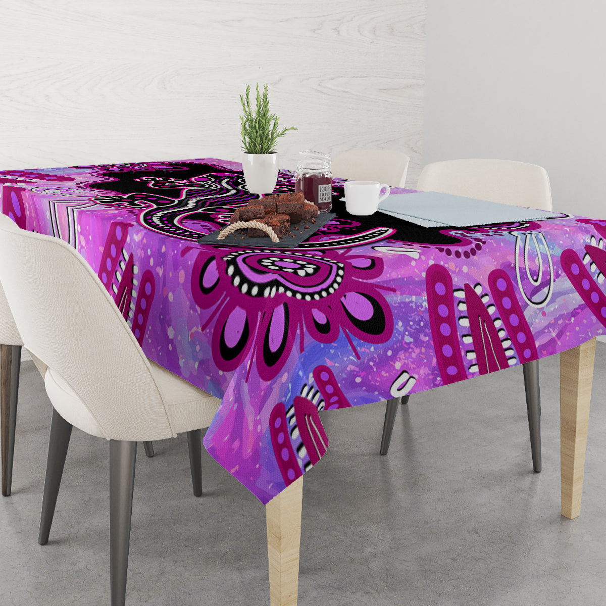 australia-tablecloth-aussie-opal-pattern-with-lizard-aboriginal-art-pink