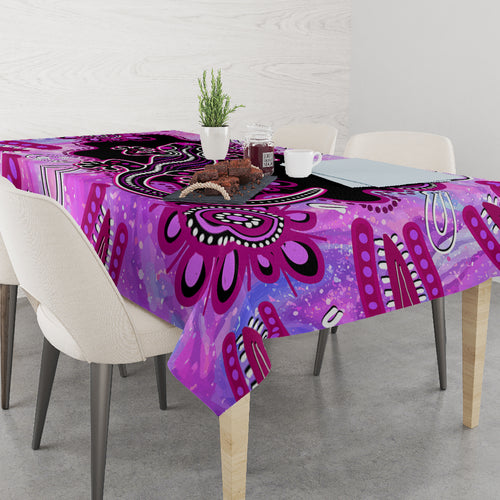 australia-tablecloth-aussie-opal-pattern-with-lizard-aboriginal-art-pink