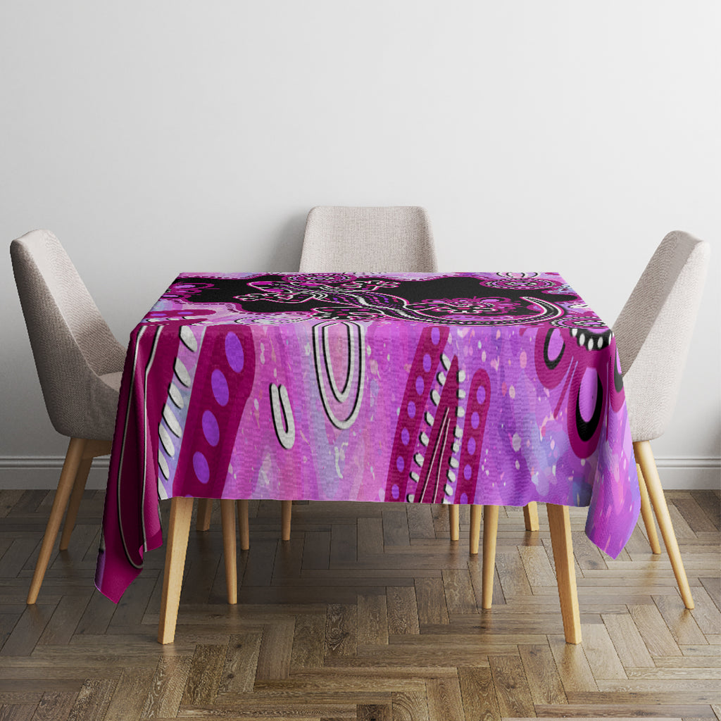 australia-tablecloth-aussie-opal-pattern-with-lizard-aboriginal-art-pink