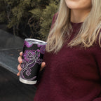 Australia Tumbler Cup Aussie Opal Pattern With Lizard Aboriginal Art - Pink