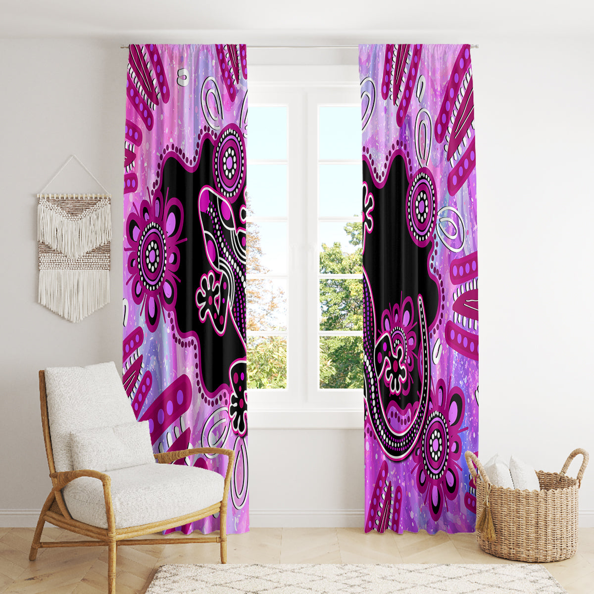 australia-window-curtain-aussie-opal-pattern-with-lizard-aboriginal-art-pink