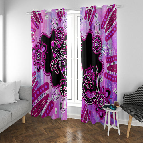 australia-window-curtain-aussie-opal-pattern-with-lizard-aboriginal-art-pink
