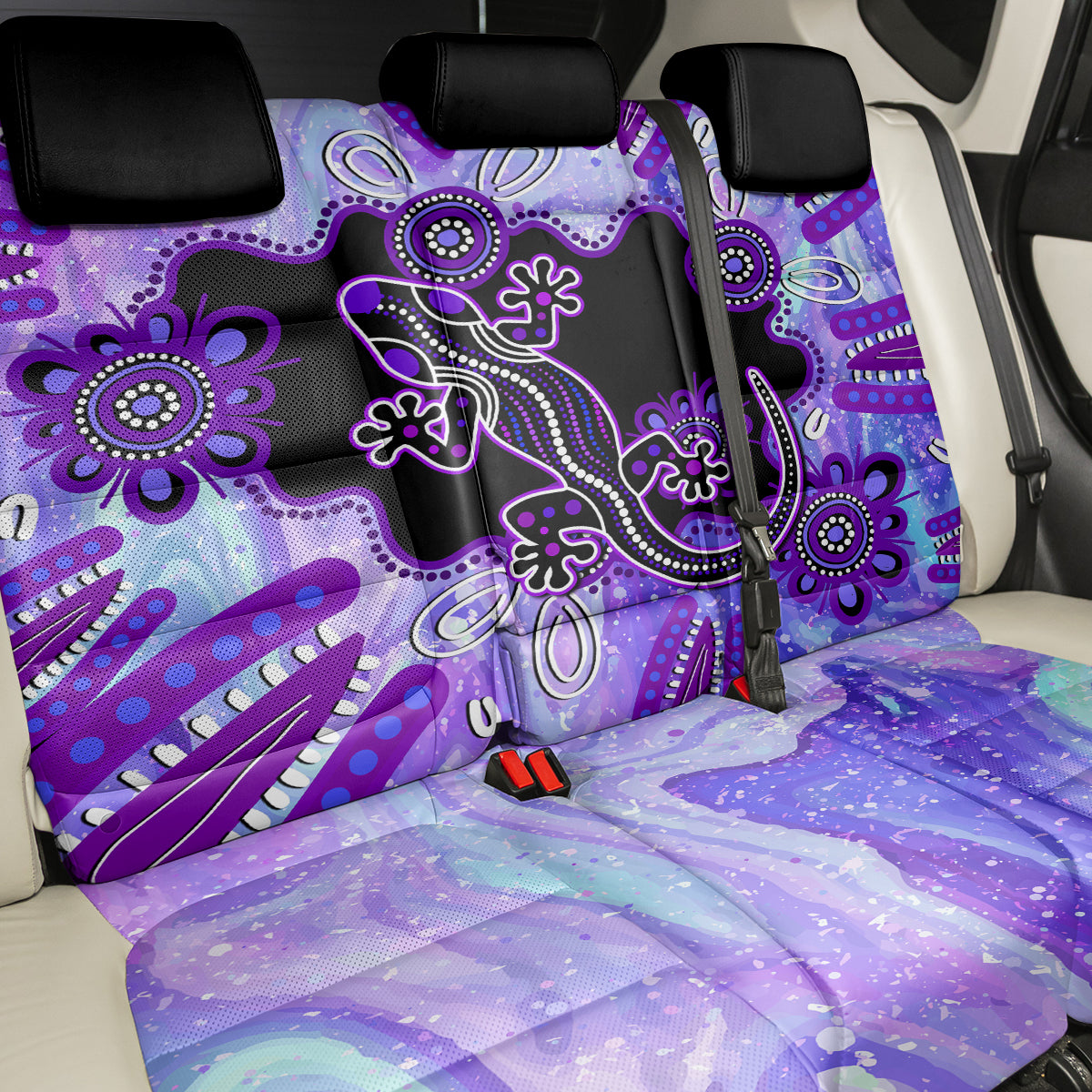 australia-opal-back-car-seat-cover-aussie-lizard-with-aboriginal-art-purple