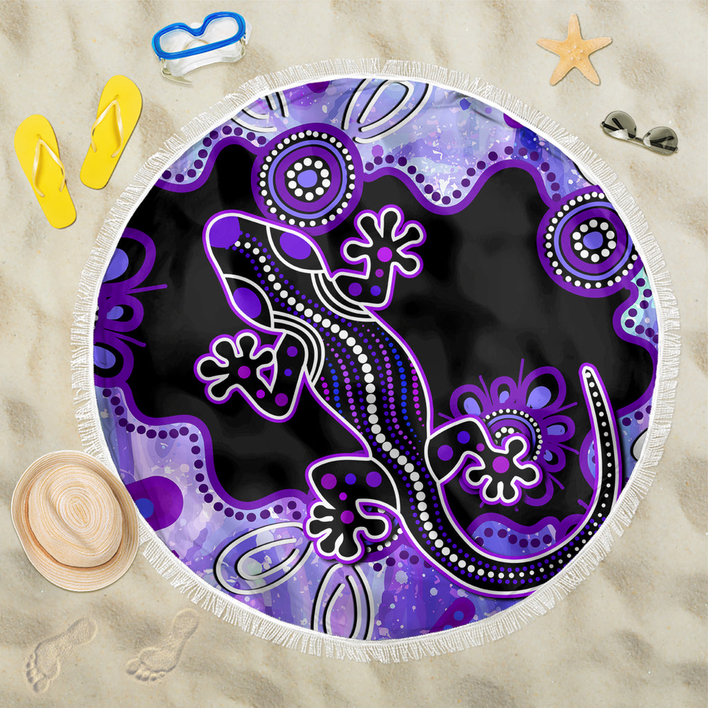 australia-opal-beach-blanket-aussie-lizard-with-aboriginal-art-purple