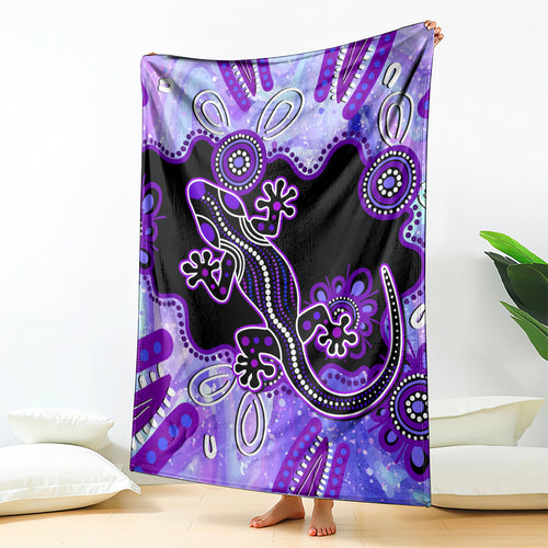 australia-opal-blanket-aussie-lizard-with-aboriginal-art-purple