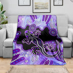 australia-opal-blanket-aussie-lizard-with-aboriginal-art-purple