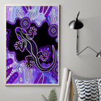 australia-opal-canvas-wall-art-aussie-lizard-with-aboriginal-art-purple