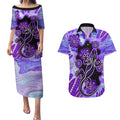 australia-opal-couples-matching-puletasi-dress-and-hawaiian-shirt-aussie-lizard-with-aboriginal-art-purple