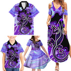 australia-opal-family-matching-summer-maxi-dress-and-hawaiian-shirt-aussie-lizard-with-aboriginal-art-purple