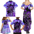 australia-opal-family-matching-summer-maxi-dress-and-hawaiian-shirt-aussie-lizard-with-aboriginal-art-purple
