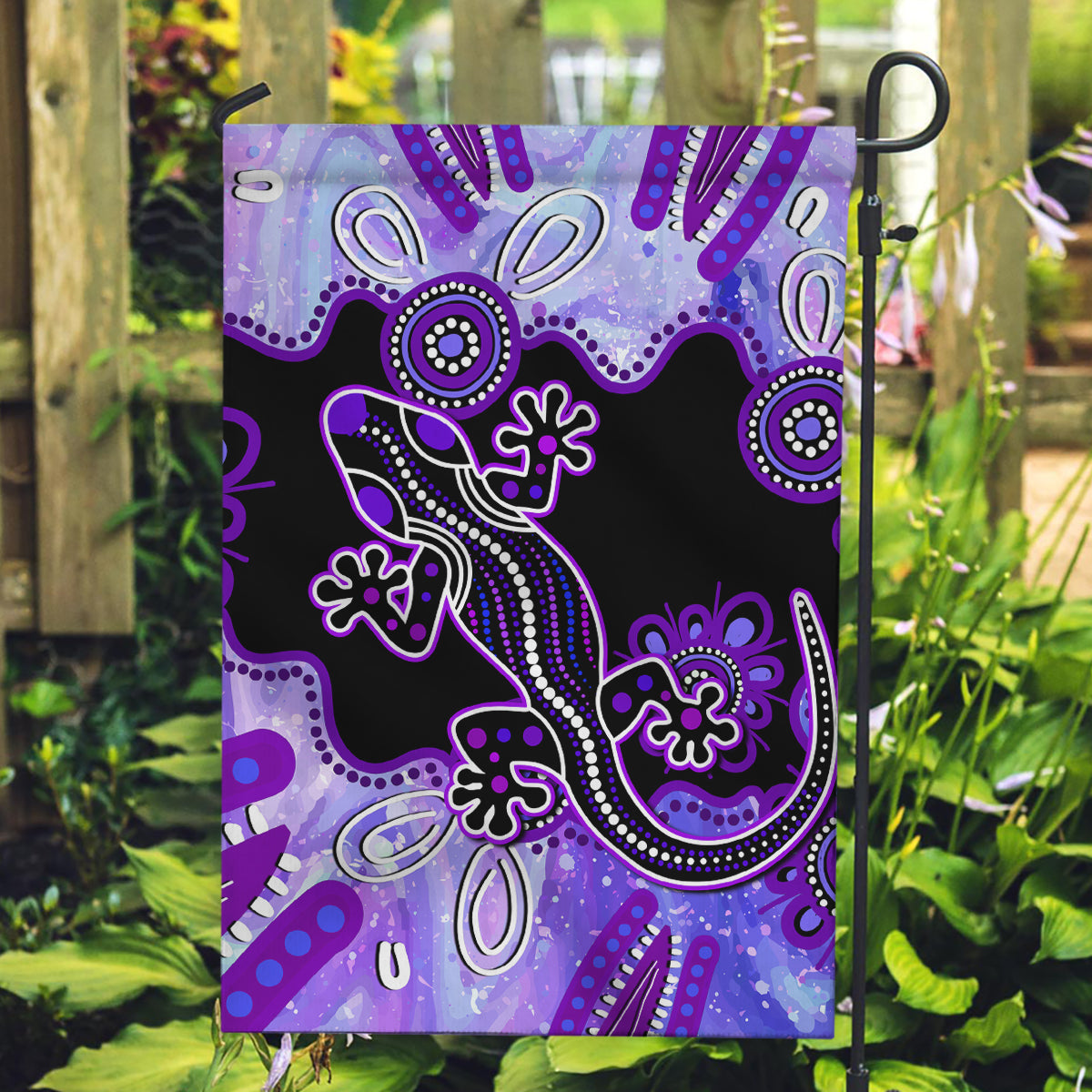 australia-opal-garden-flag-aussie-lizard-with-aboriginal-art-purple