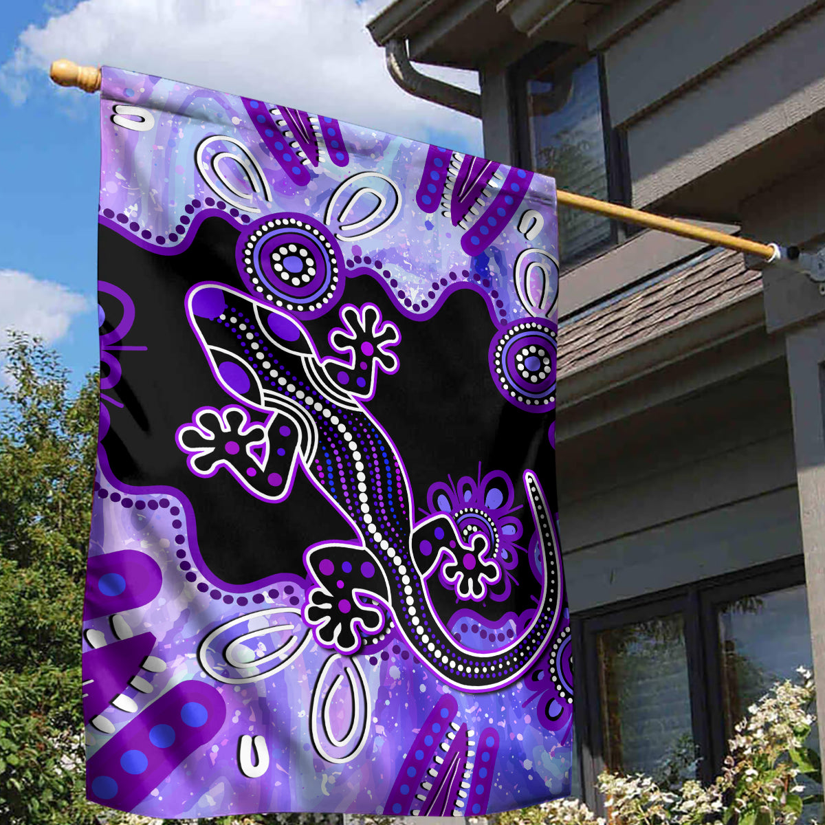 australia-opal-garden-flag-aussie-lizard-with-aboriginal-art-purple
