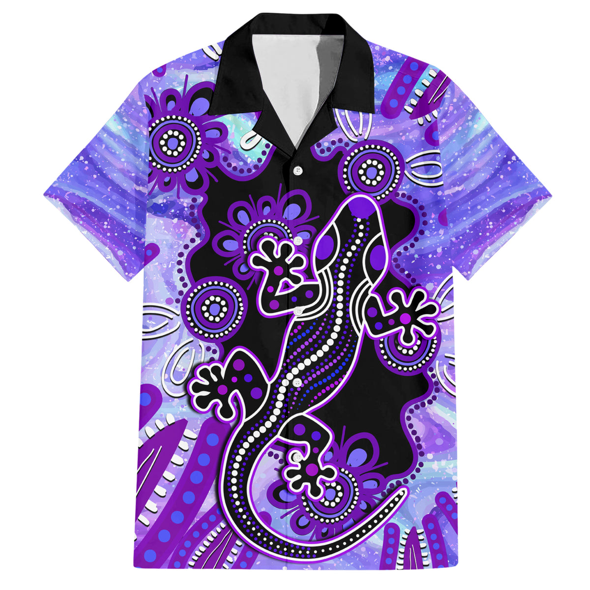 australia-opal-hawaiian-shirt-aussie-lizard-with-aboriginal-art-purple