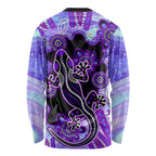 australia-opal-long-sleeve-shirt-aussie-lizard-with-aboriginal-art-purple