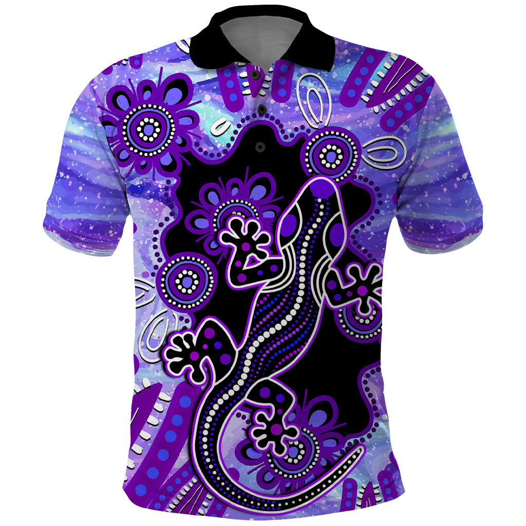 australia-opal-polo-shirt-aussie-lizard-with-aboriginal-art-purple