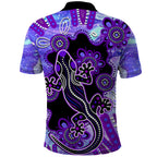 australia-opal-polo-shirt-aussie-lizard-with-aboriginal-art-purple