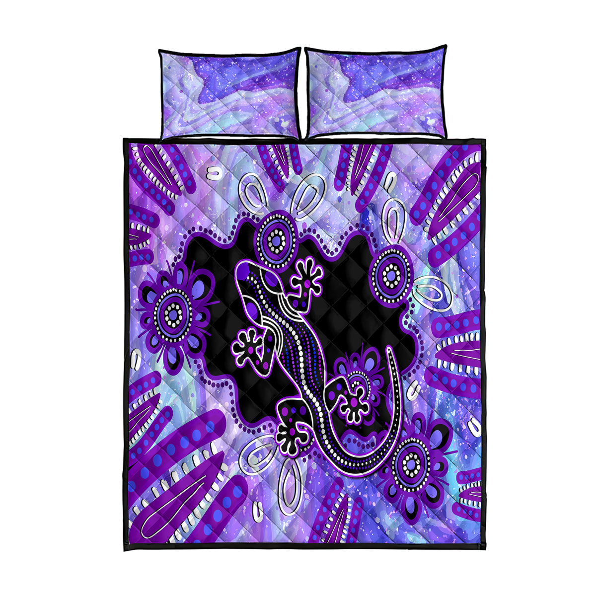 australia-opal-quilt-bed-set-aussie-lizard-with-aboriginal-art-purple