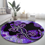 australia-opal-round-carpet-aussie-lizard-with-aboriginal-art-purple