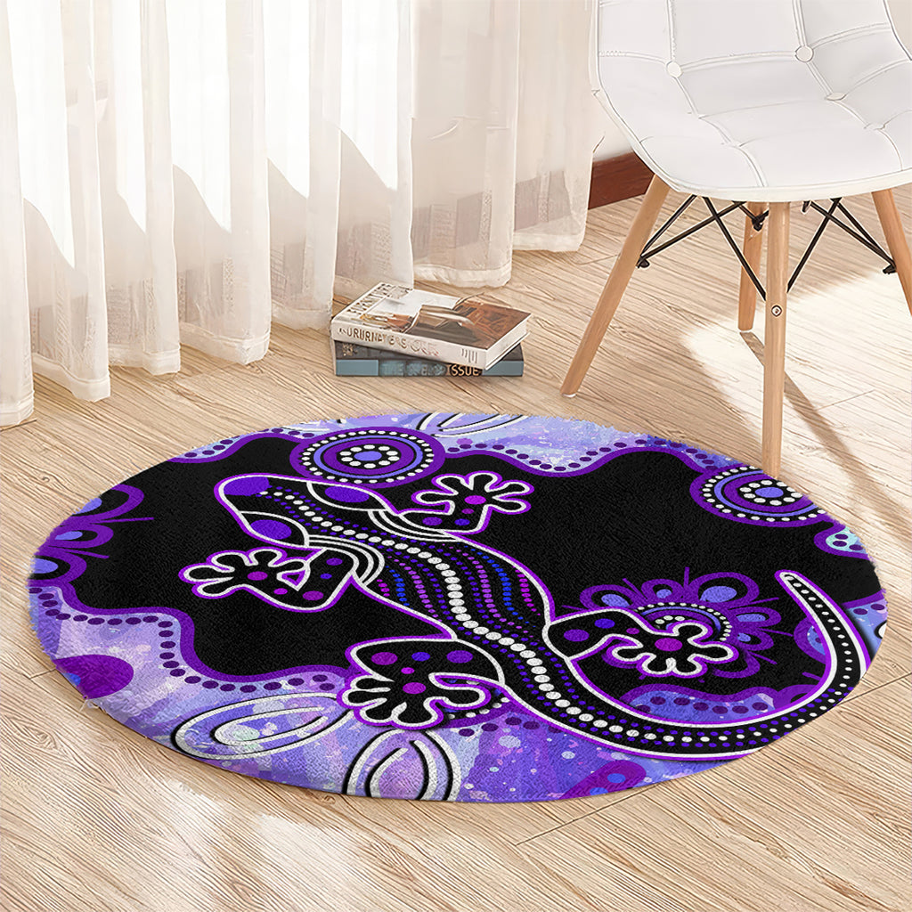australia-opal-round-carpet-aussie-lizard-with-aboriginal-art-purple