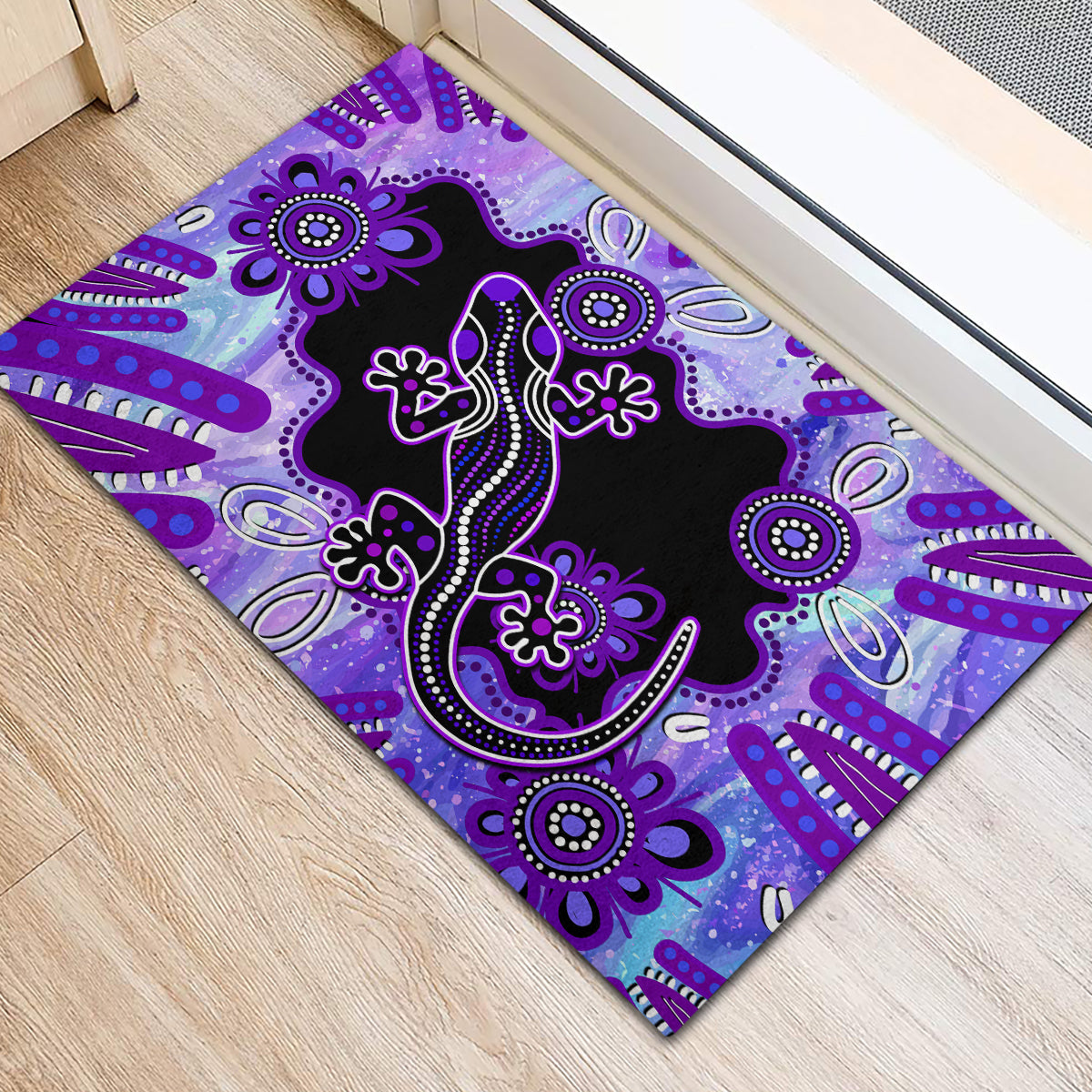 australia-opal-rubber-doormat-aussie-lizard-with-aboriginal-art-purple