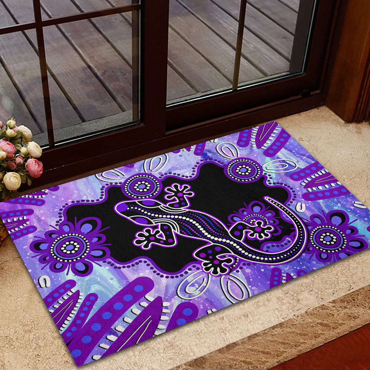 australia-opal-rubber-doormat-aussie-lizard-with-aboriginal-art-purple