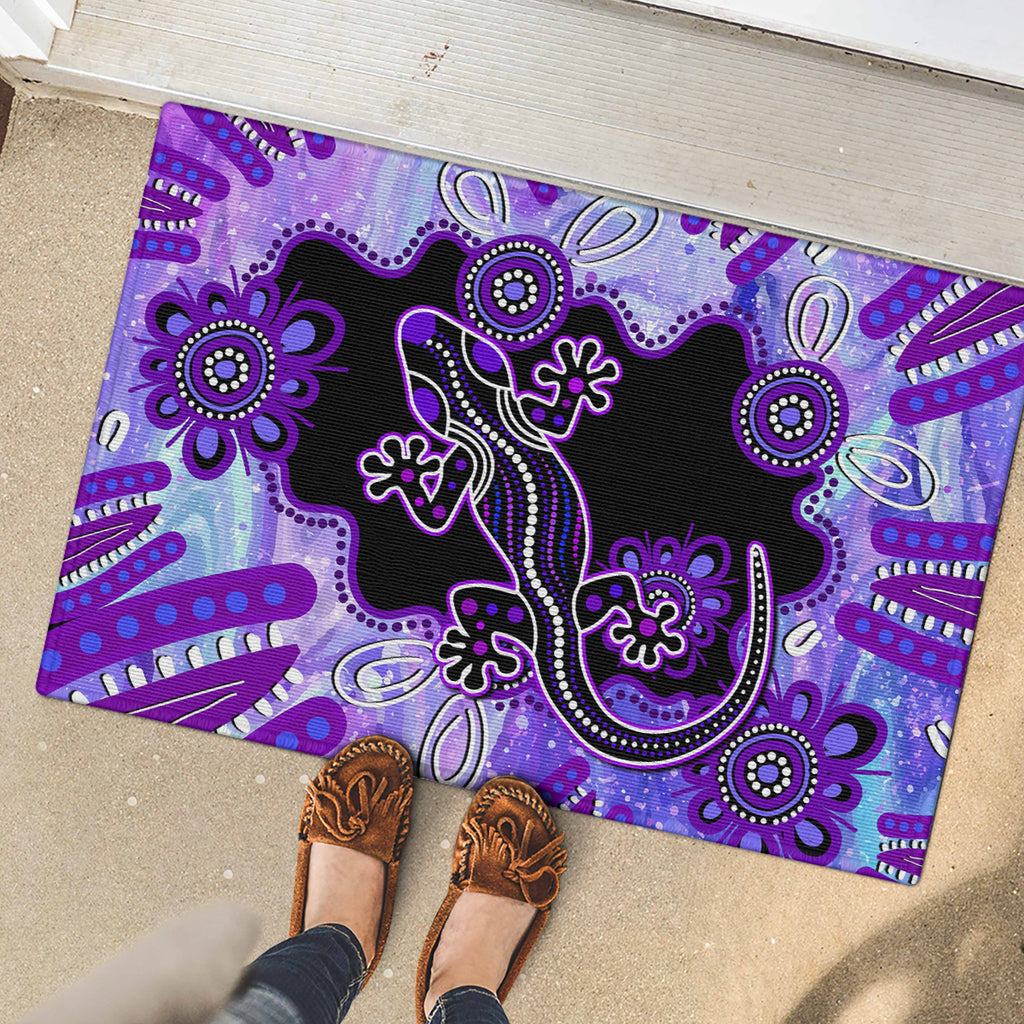 australia-opal-rubber-doormat-aussie-lizard-with-aboriginal-art-purple