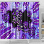 australia-opal-shower-curtain-aussie-lizard-with-aboriginal-art-purple