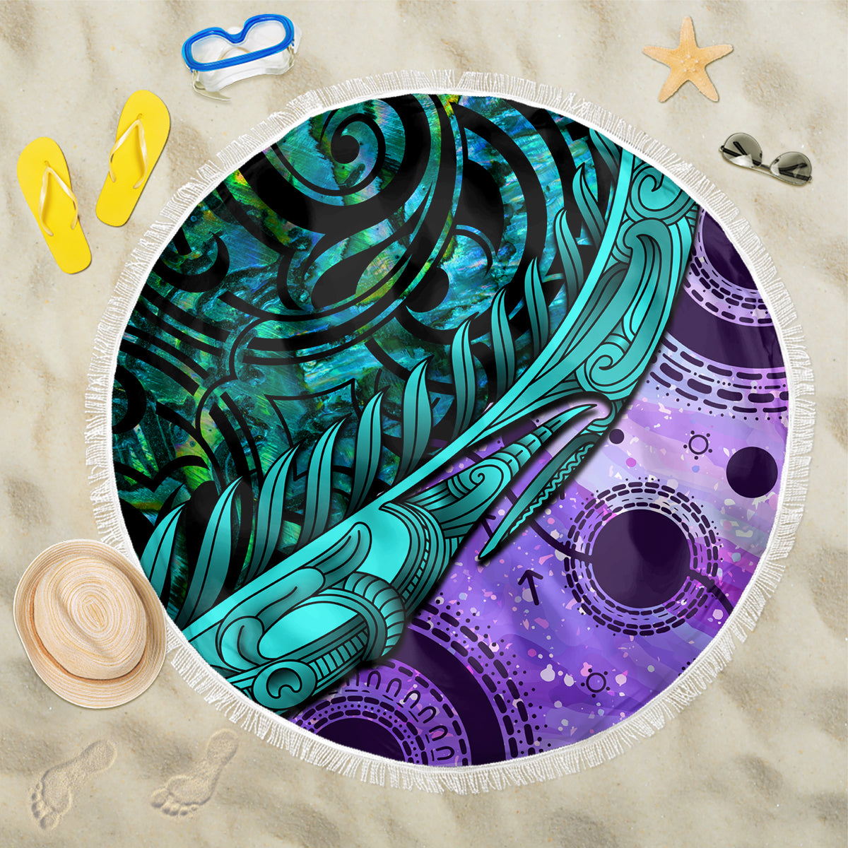 new-zealand-paua-shell-with-australia-opal-unique-combine-beach-blanket