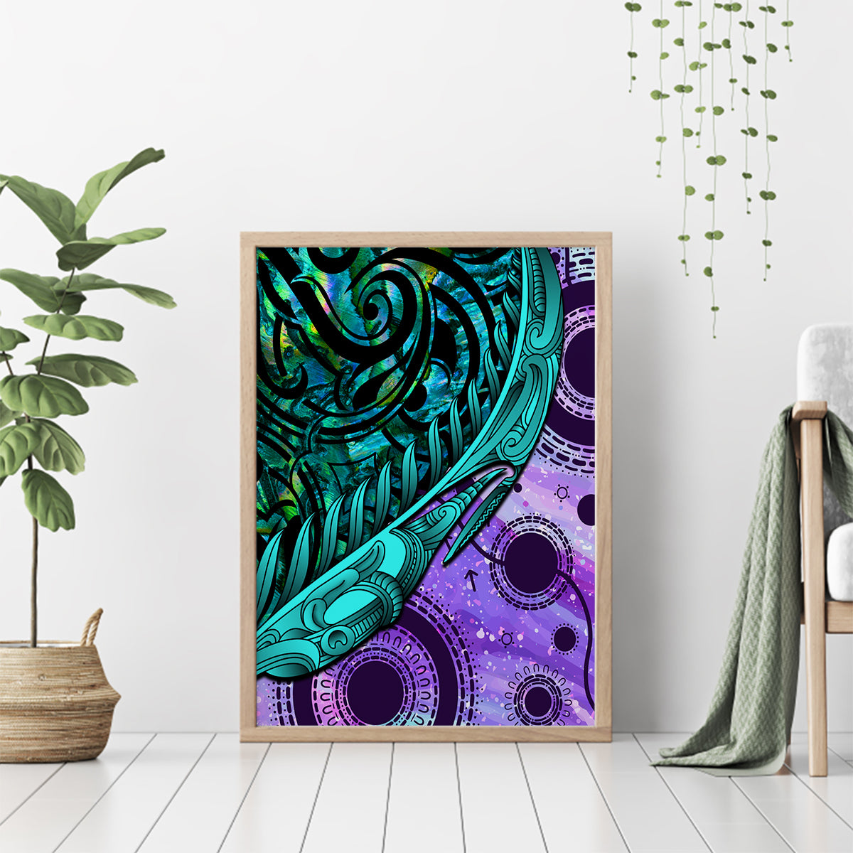 new-zealand-paua-shell-with-australia-opal-unique-combine-canvas-wall-art