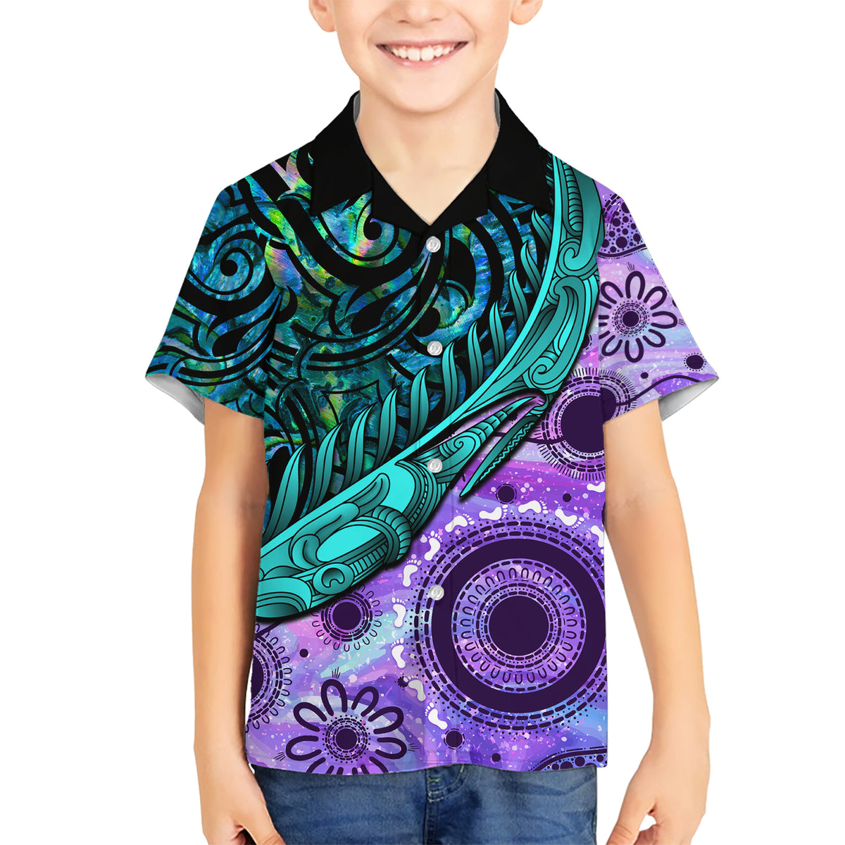 new-zealand-paua-shell-with-australia-opal-unique-combine-kid-hawaiian-shirt