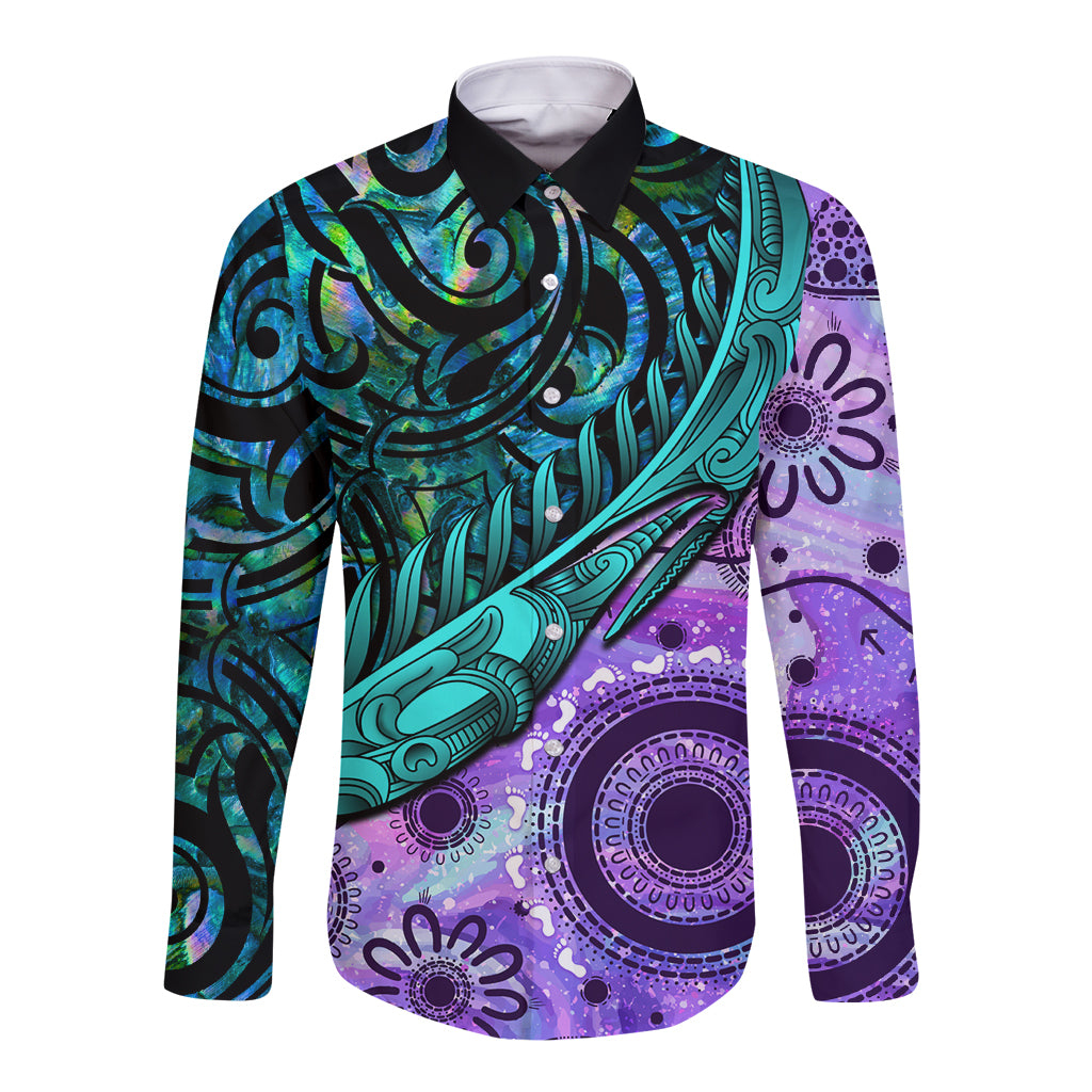 new-zealand-paua-shell-with-australia-opal-unique-combine-long-sleeve-button-shirt