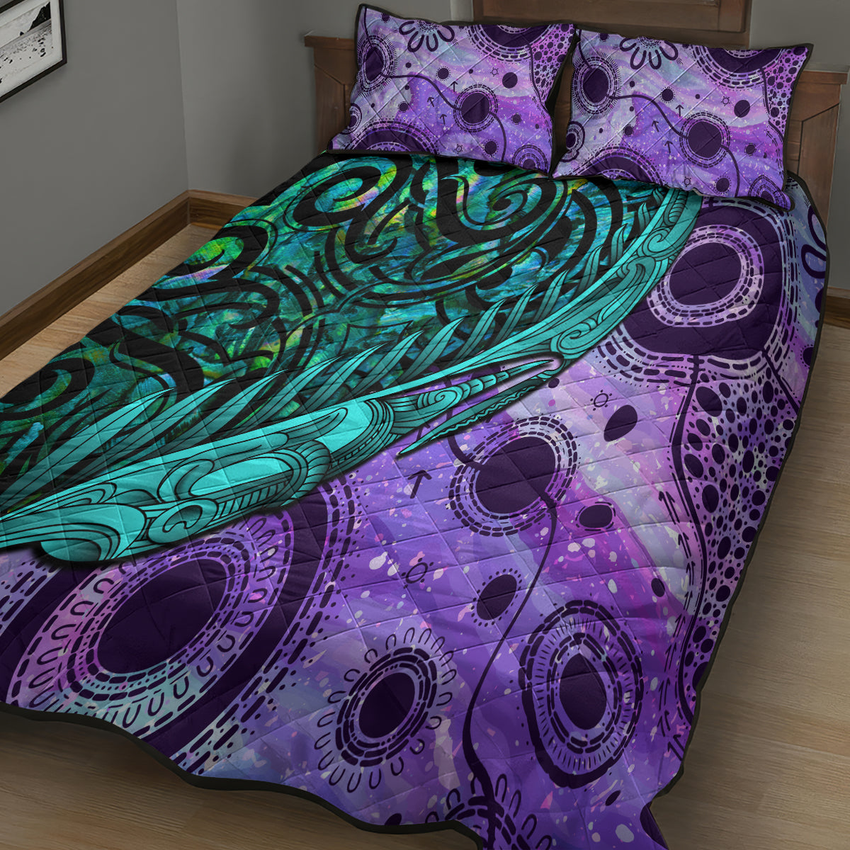 new-zealand-paua-shell-with-australia-opal-unique-combine-quilt-bed-set