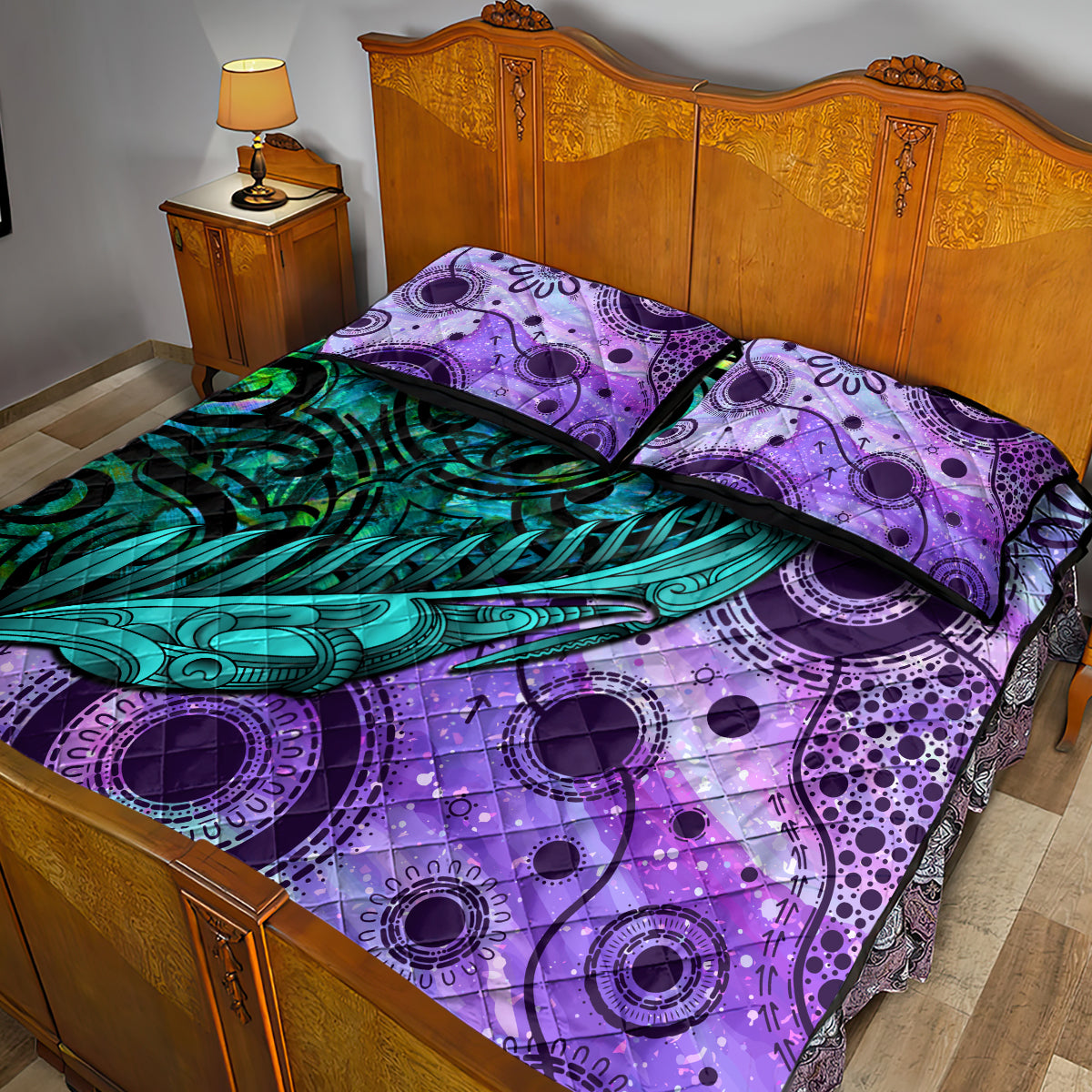 new-zealand-paua-shell-with-australia-opal-unique-combine-quilt-bed-set
