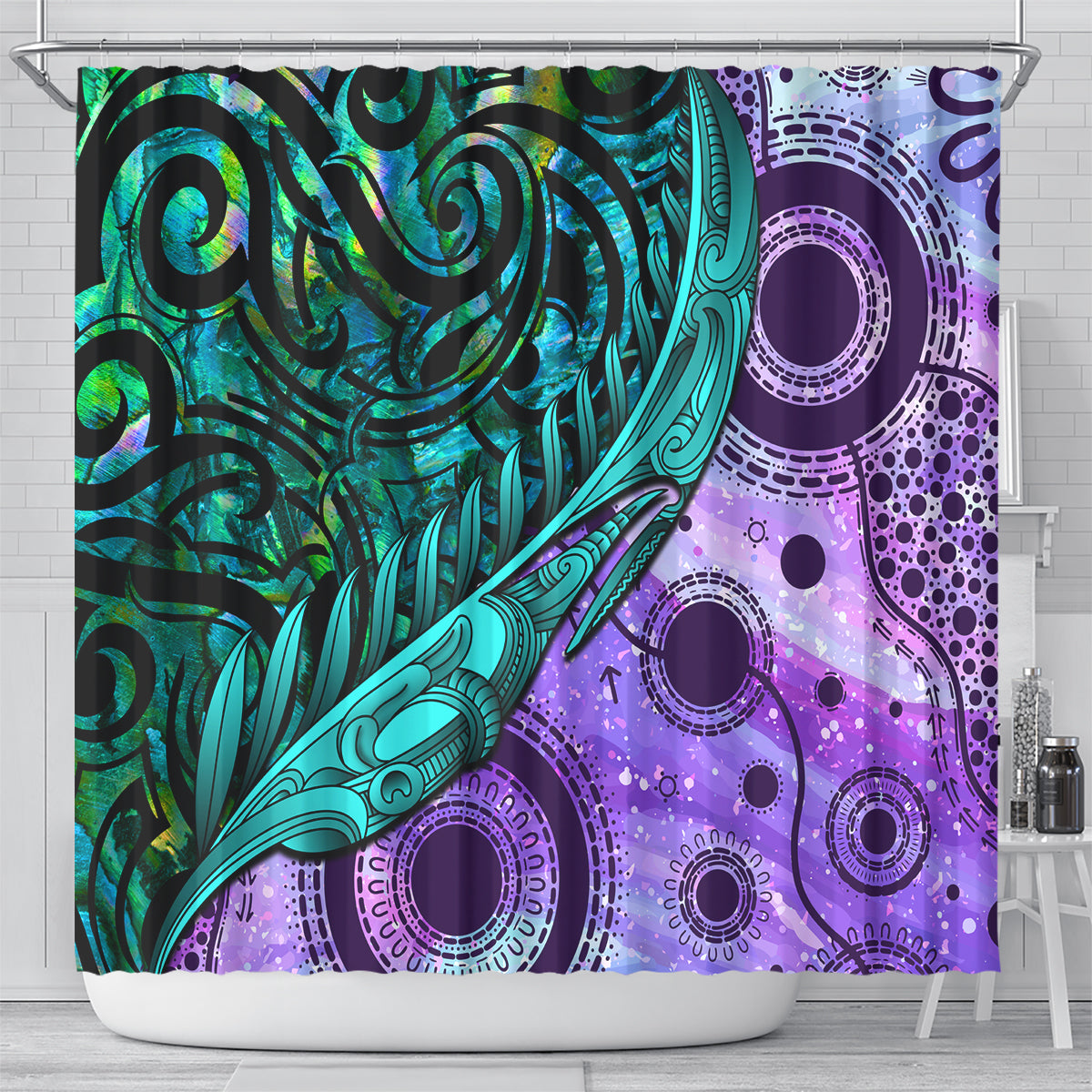 new-zealand-paua-shell-with-australia-opal-unique-combine-shower-curtain