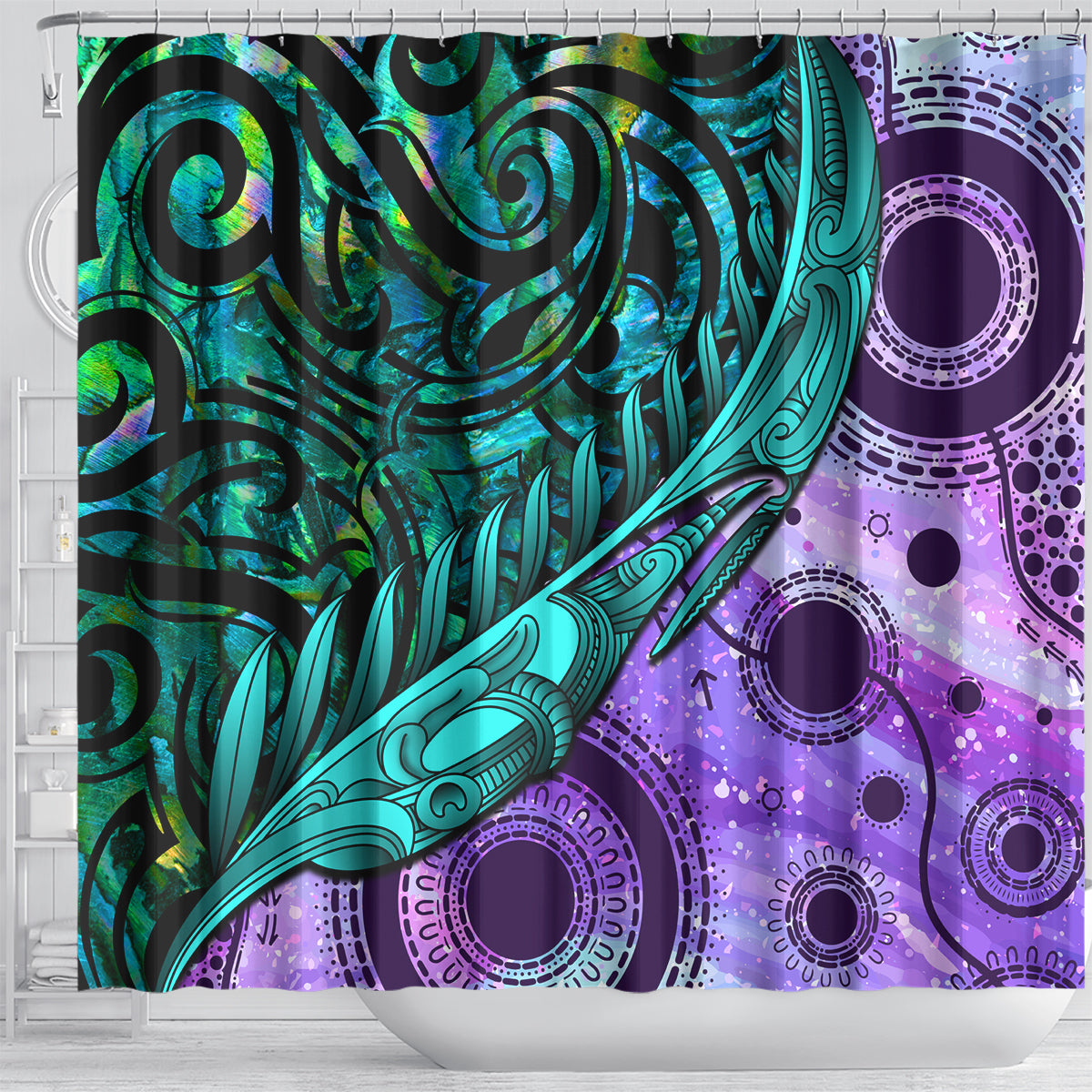 new-zealand-paua-shell-with-australia-opal-unique-combine-shower-curtain