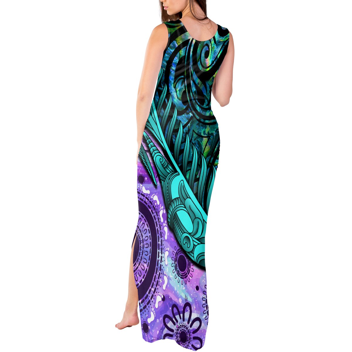 new-zealand-paua-shell-with-australia-opal-unique-combine-tank-maxi-dress