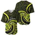 Lime Green New Zealand Mangopare Baseball Jersey Aotearoa Maori Koru Style
