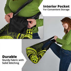 Lime Green New Zealand Mangopare Grocery Bag Aotearoa Maori Koru Style