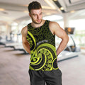 Lime Green New Zealand Mangopare Men Tank Top Aotearoa Maori Koru Style