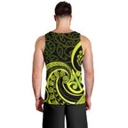 Lime Green New Zealand Mangopare Men Tank Top Aotearoa Maori Koru Style