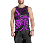 Purple Aotearoa Mangopare Men Tank Top NZ Maori Koru Style