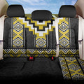 Yellow Taniko Aotearoa Back Car Seat Cover Niho Taniwha Mix Poutama