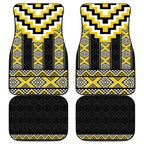 Yellow Taniko Aotearoa Car Mats Niho Taniwha Mix Poutama