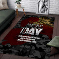 Australia ANZAC Day Area Rug We Will Remember Them Poppy Camouflage - Aussie Hoodie