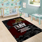 Australia ANZAC Day Area Rug We Will Remember Them Poppy Camouflage - Aussie Hoodie