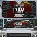 Australia ANZAC Day Auto Sun Shade We Will Remember Them Poppy Camouflage - Aussie Hoodie