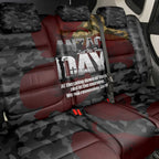 Australia ANZAC Day Back Car Seat Cover We Will Remember Them Poppy Camouflage - Aussie Hoodie