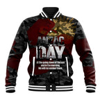 Australia ANZAC Day Baseball Jacket We Will Remember Them Poppy Camouflage - Aussie Hoodie