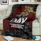 Australia ANZAC Day Blanket We Will Remember Them Poppy Camouflage - Aussie Hoodie